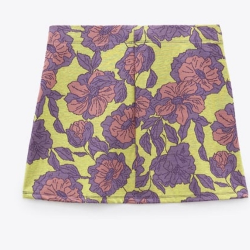 Zara Jacquard Mini Skirt NWT
